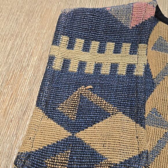 Vintage 90s Streetwear Womens Small Boho Chic Fringed Needlepoint Button‎ Vest - Picture 4 of 10